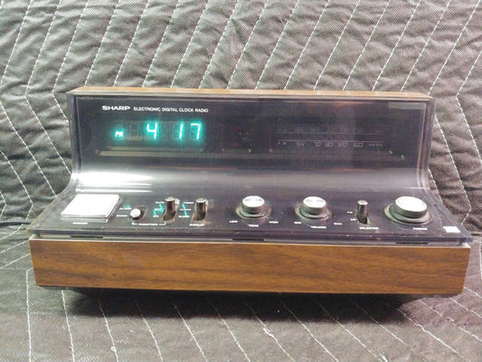 Vintage Sharp Clock Radio FX-53C FM AM Timer Alarm Radio Rare **READ**