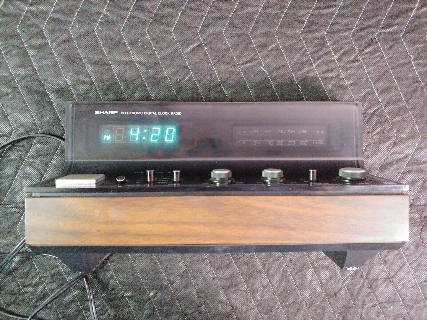 Vintage Sharp Clock Radio FX-53C FM AM Timer Alarm Radio Rare **READ**
