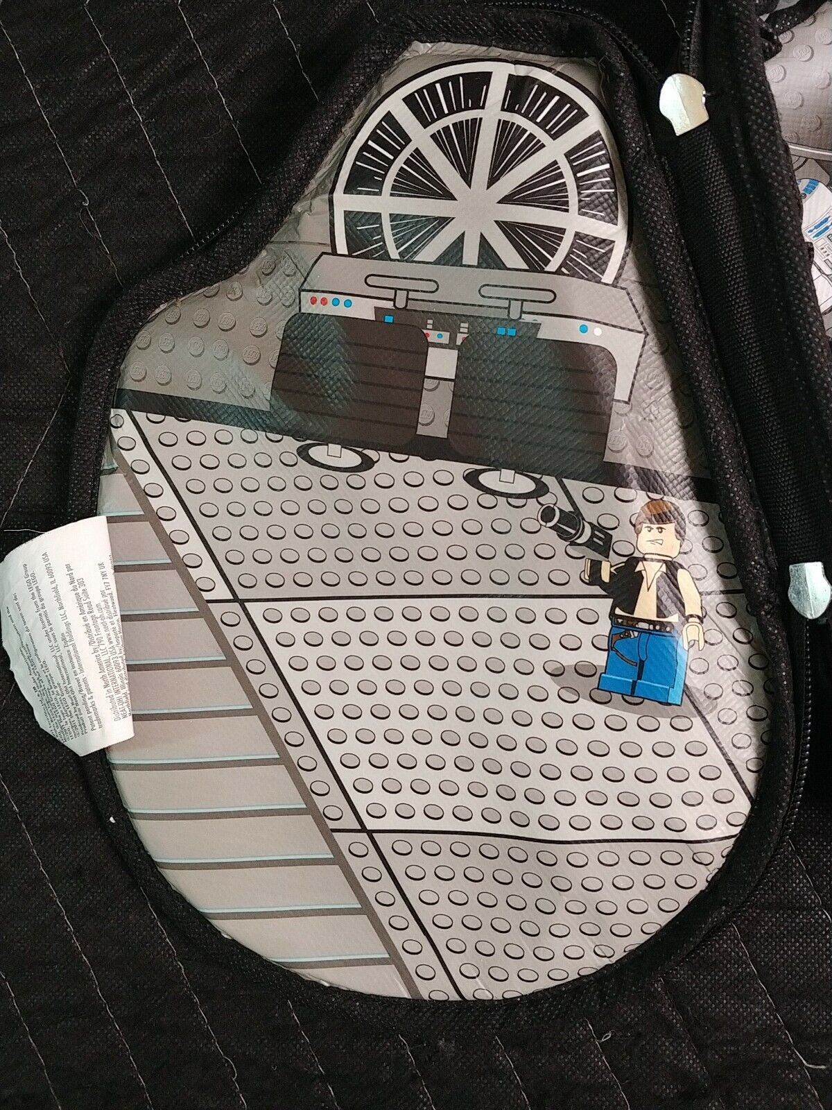 Lego Star Wars Millennium Falcon Minifigure Zippered Storage Bag Carrying Case