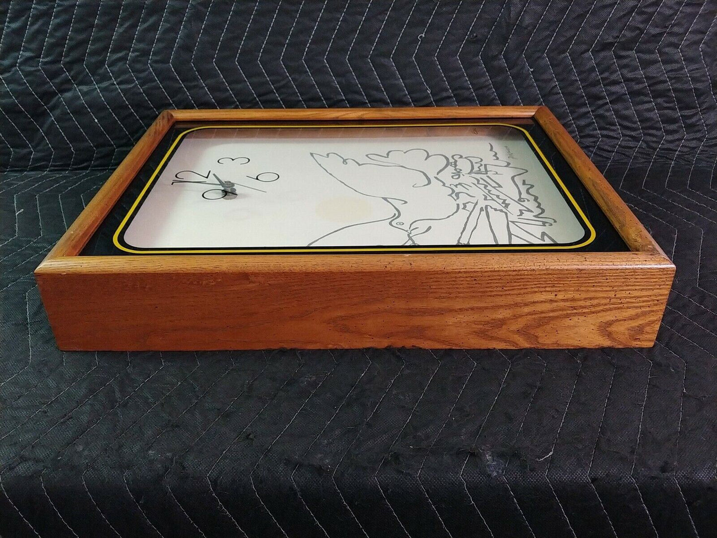 Vintage Elgin Clock Picasso Print 1978 ***For Restoration***