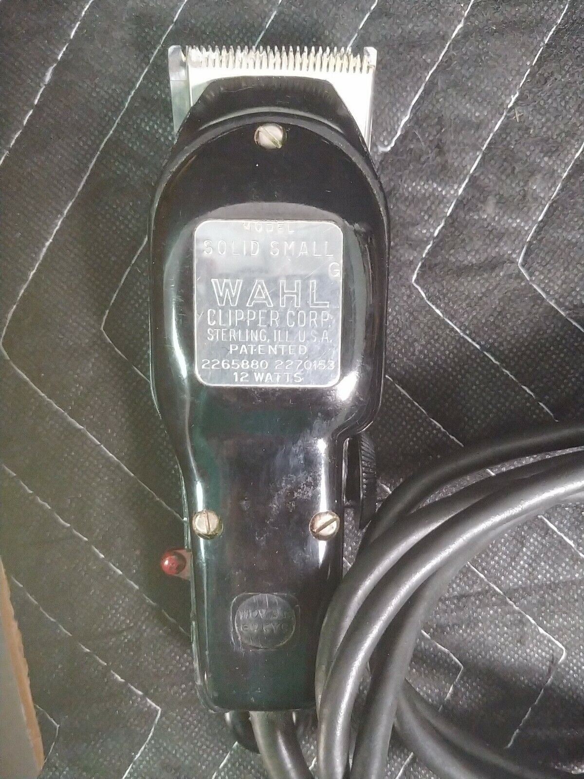 VINTAGE WAHL SOLID SMALL ELECTRIC HAIR CLIPPERS 000 ORIGINAL BOX 1940s BAKELITE