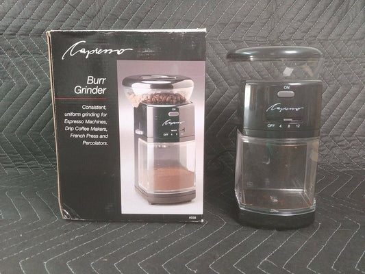 Capresso 558 Burr Coffee Grinder Black Multi Position Espresso Dril French Press