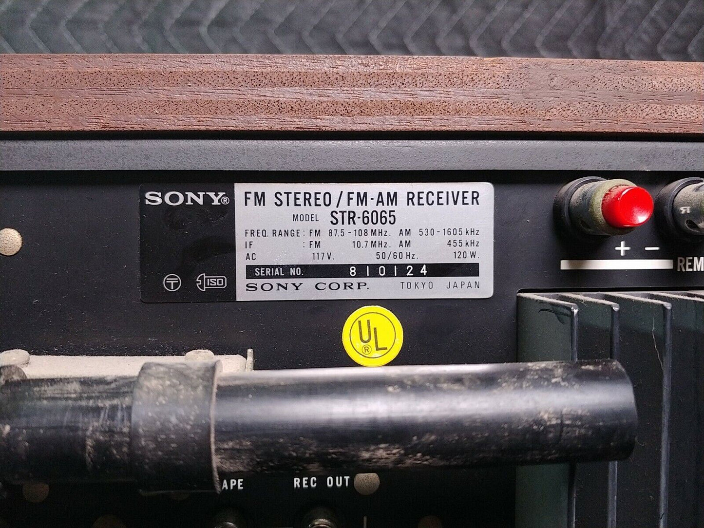 Vintage Sony STR-6065 Stereo Receiver