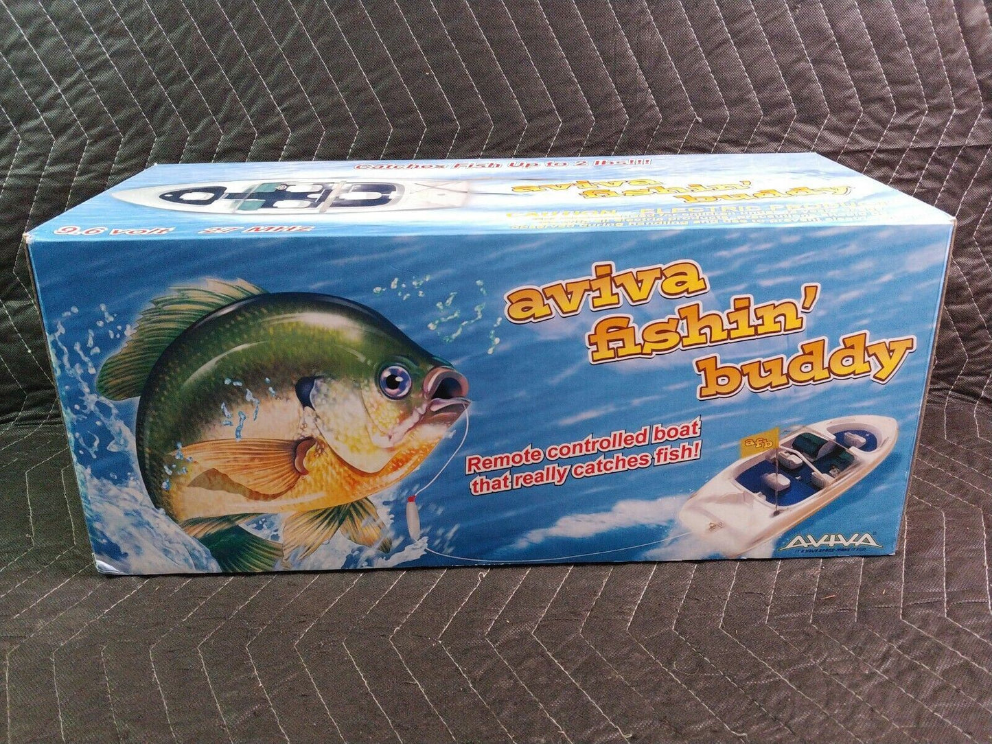 AVIVA FISHIN' BUDDY RANGER REMOTE CONTROL BOAT ULTRA RARE