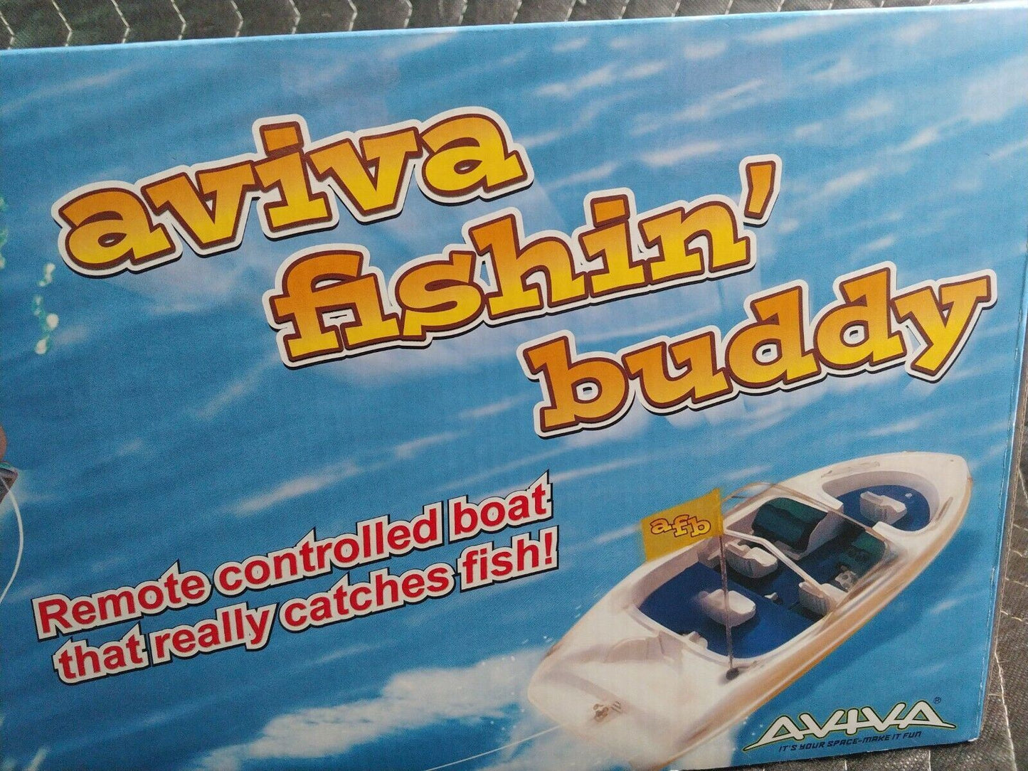 AVIVA FISHIN' BUDDY RANGER REMOTE CONTROL BOAT ULTRA RARE