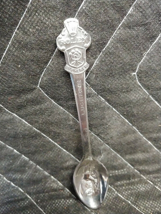 Rolex Bucherer Baby Spoon B 69 Lucerne Rare Genuine Silver Miniature Collectable