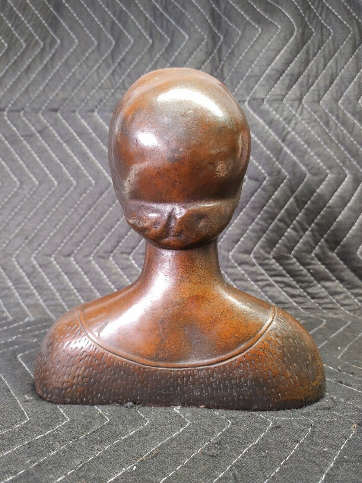 Antique Copper Clad Art Deco 9" Bust - Eleanor of Aragon - Francesco Laurana