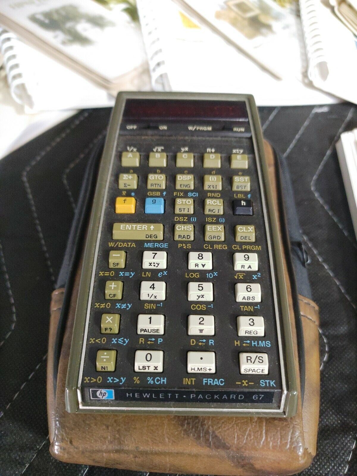 Hewlett-Packard HP 67 Programmable Calculator in Box w/ original papers