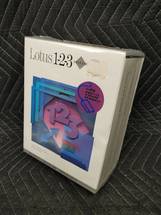 SEALED Lotus 123 Release 3.1 for DOS 5.25" NOS - Never opened