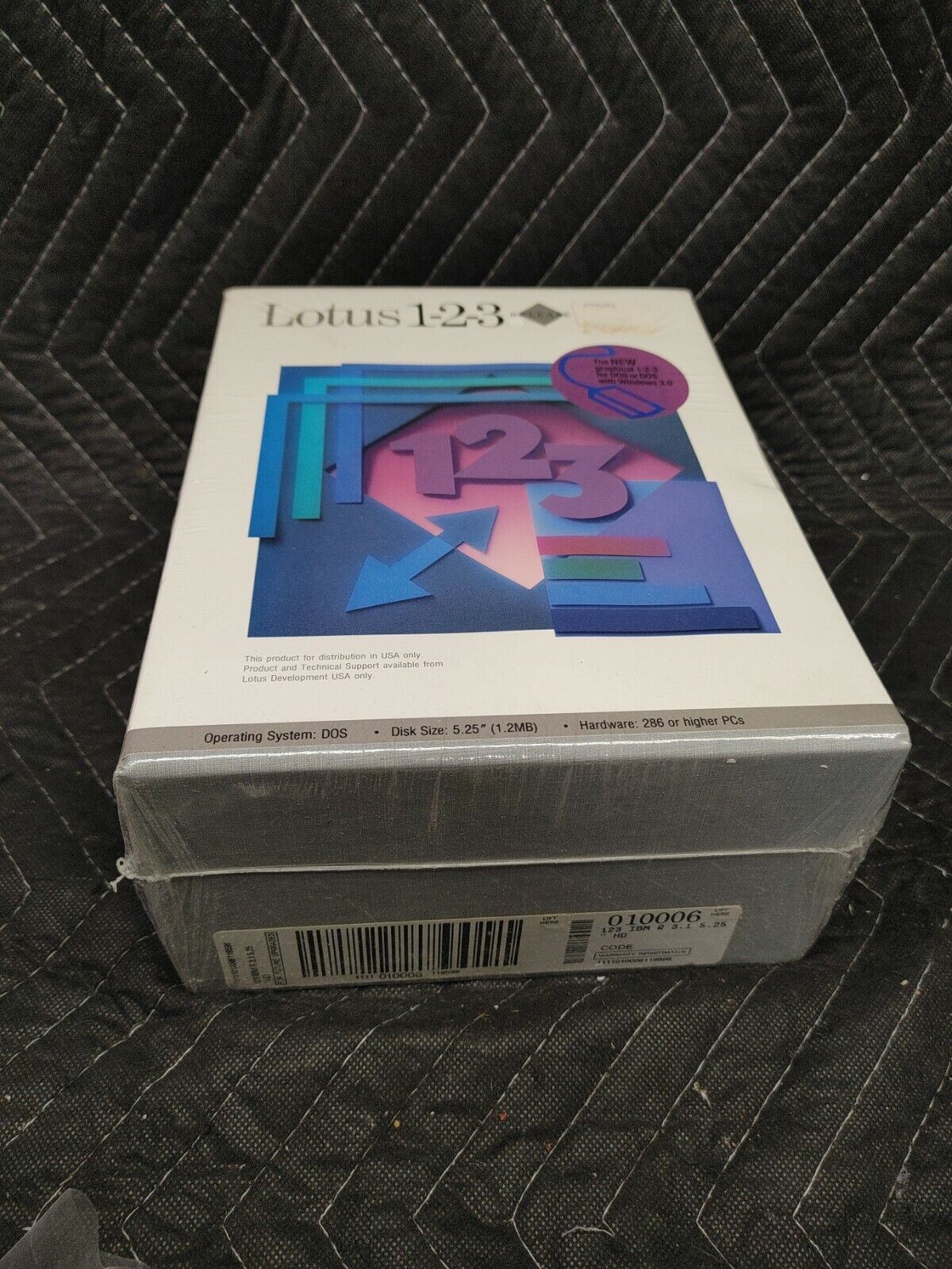 SEALED Lotus 123 Release 3.1 for DOS 5.25" NOS - Never opened