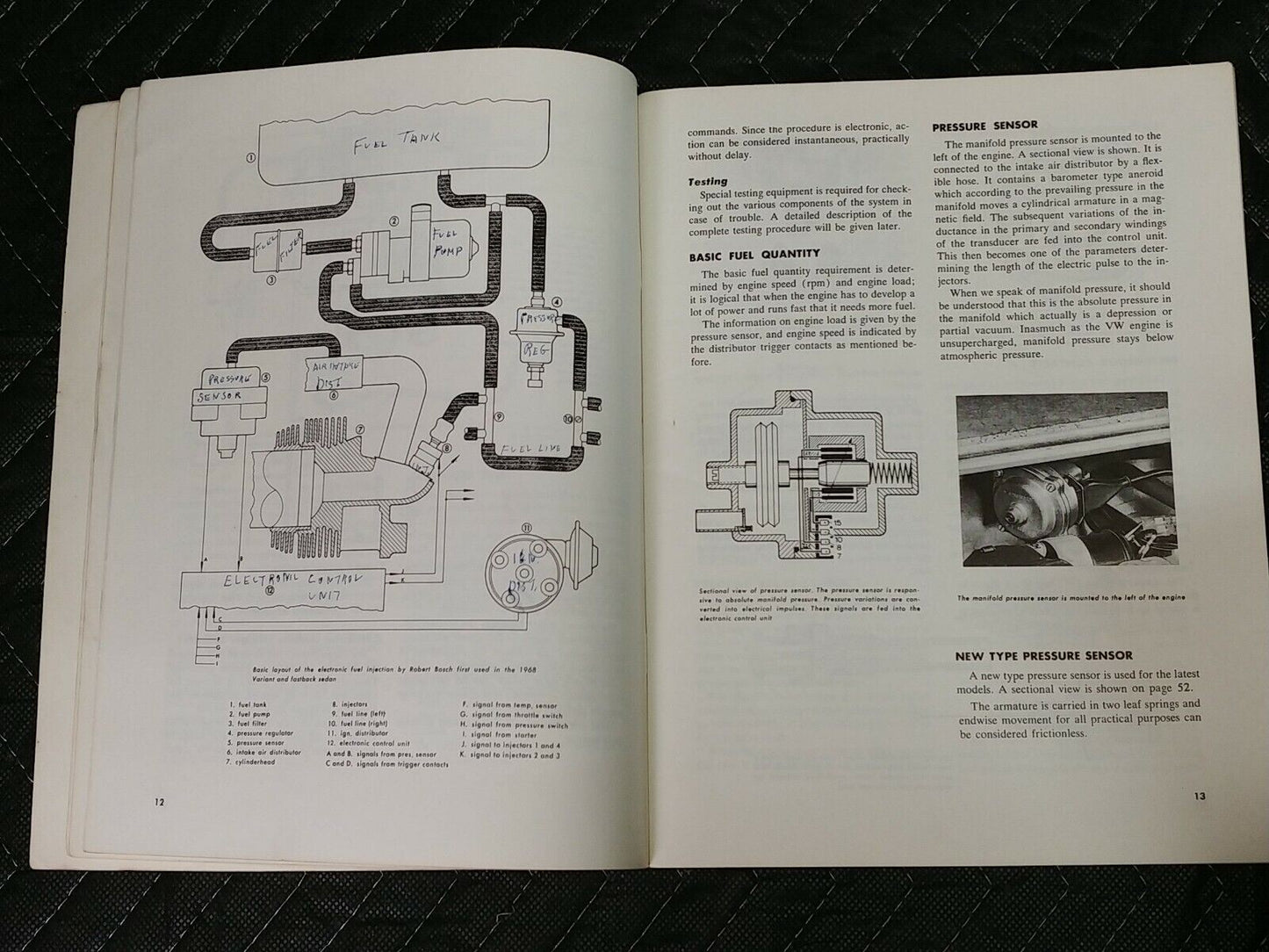 1972 Volkswagen Fuel Injection Technical Manual Henry Elfrink Repair Book