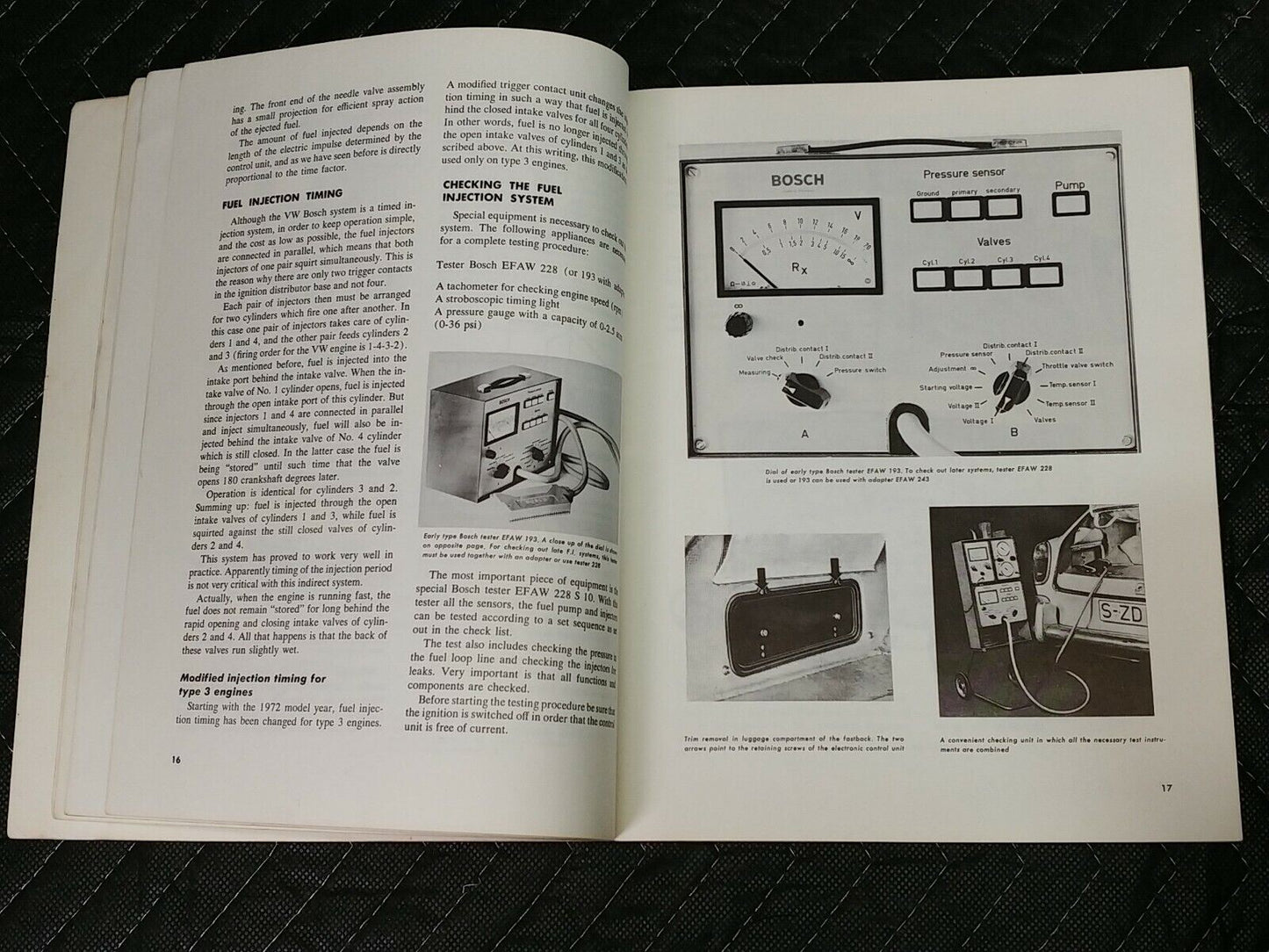 1972 Volkswagen Fuel Injection Technical Manual Henry Elfrink Repair Book