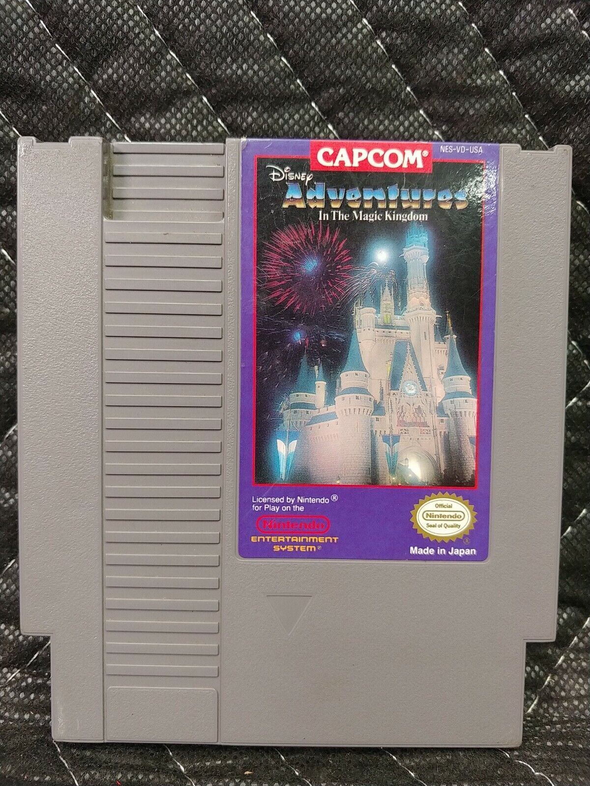 DISNEY ADVENTURES IN THE MAGIC KINGDOM Nintendo NES Cartridge 1985