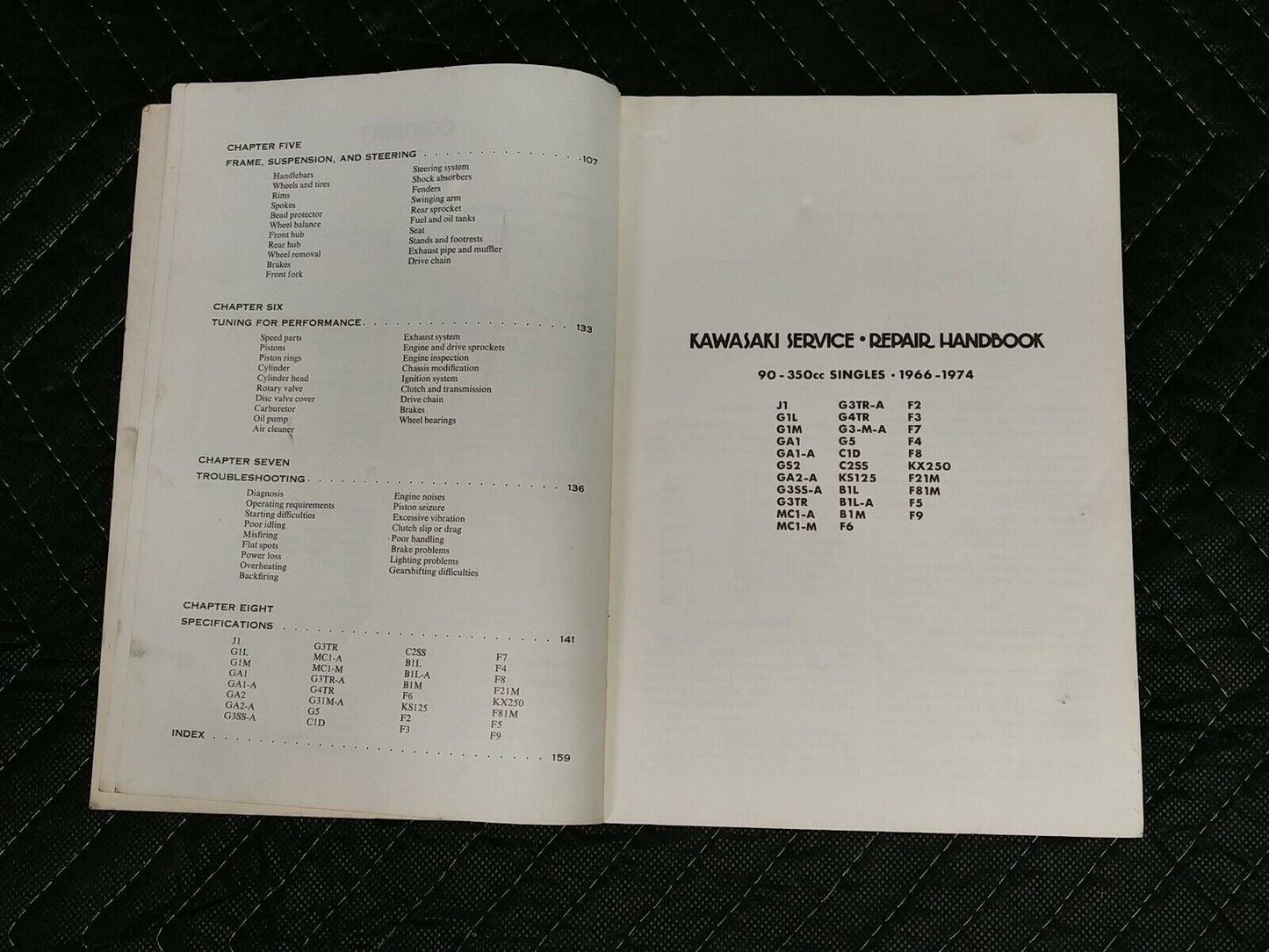 KAWASAKI Service Repair Handbook ~ Clymer ~ 90-350cc Singles 1966-1974