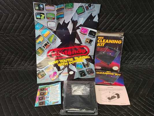 Nintendo 1989 NES Cleaning Kit Complete in Original Box, Manual & Cleaner