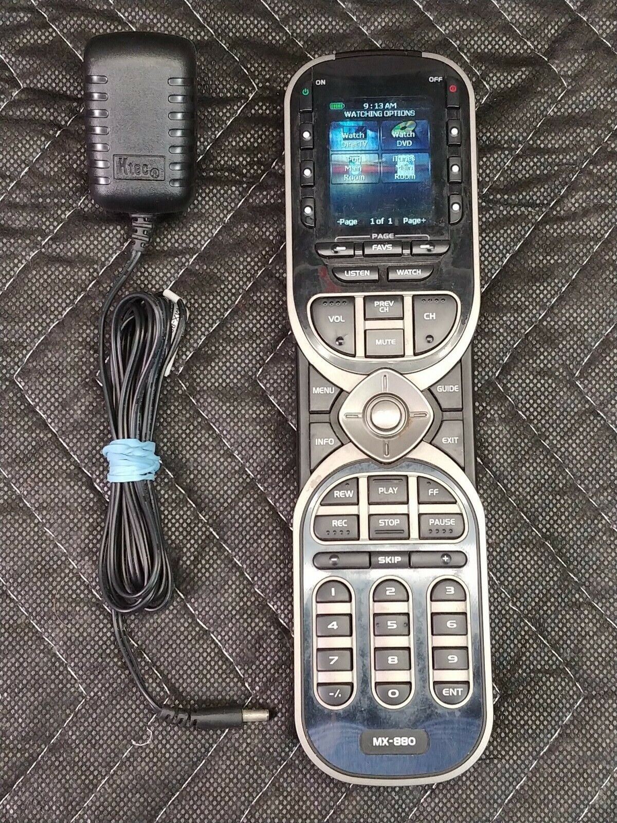 MX-880 Universal Remote Control With Battery And Charger