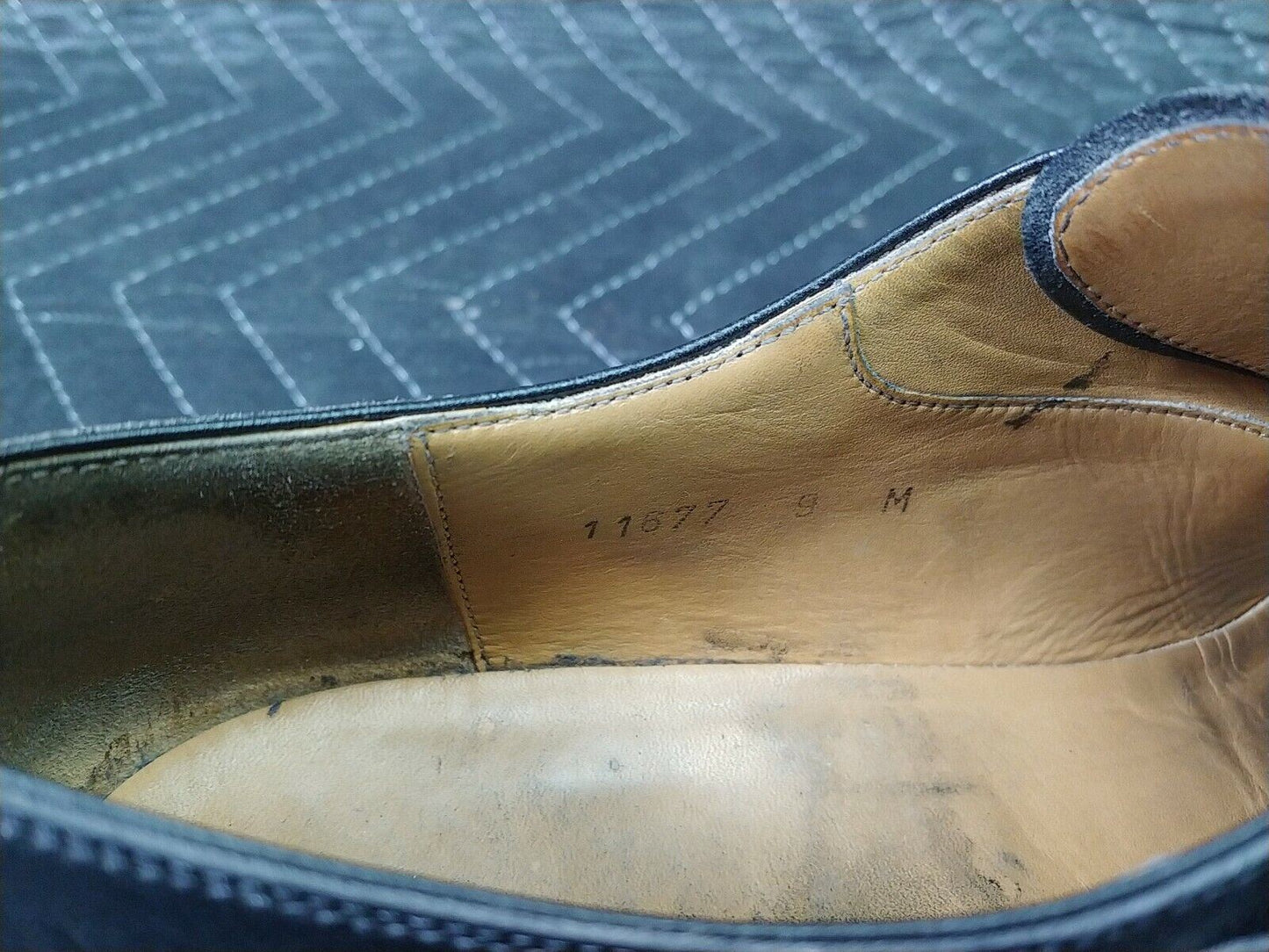 MAGNANNI Gaumet Sz-9 Black Leather Double Monk Strap Cap Toe Dress Shoes 11677