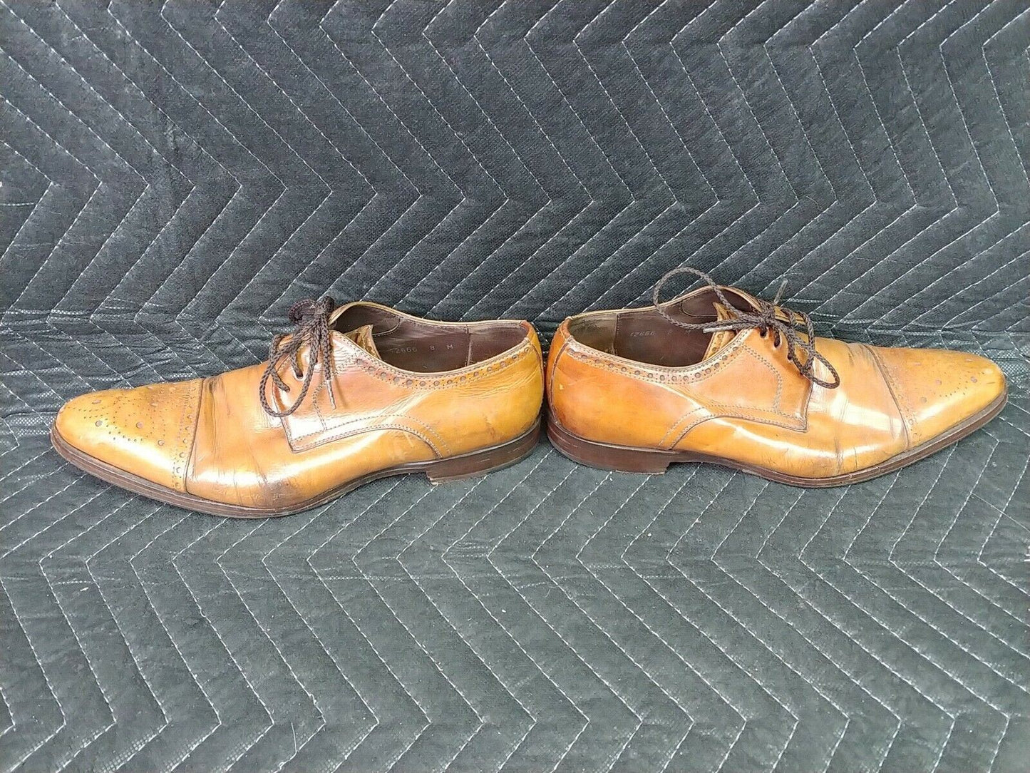 Magnanni Brown Leather Cap Toe (12666) Size 8M EU41