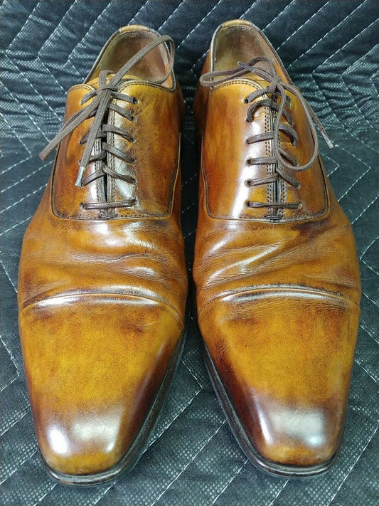 Magnanni Cap Toe Lace Up size 8-9 US (11676)