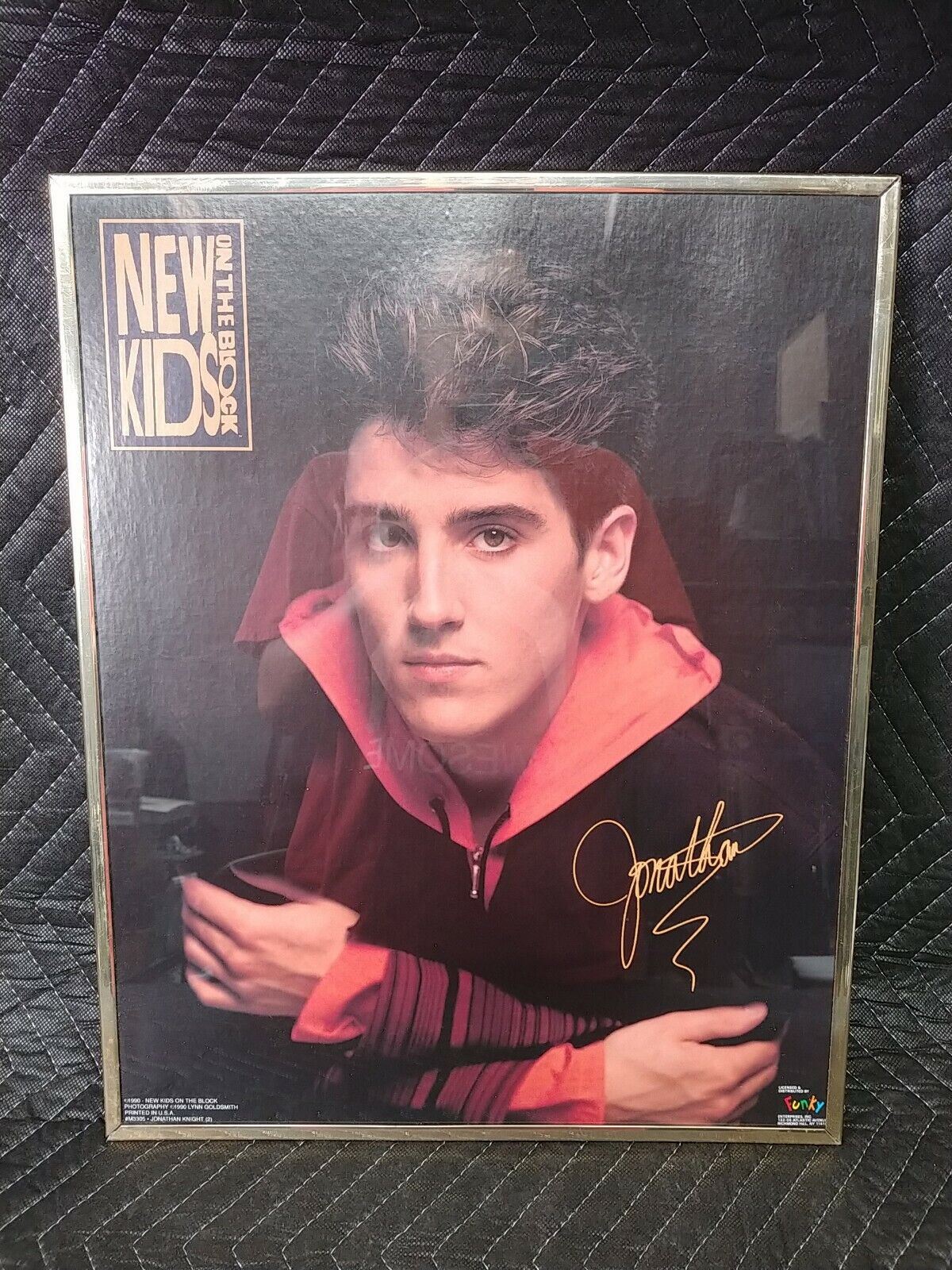 Vintage 1990 NEW KIDS ON THE BLOCK Poster: Jonathan Knight #M3305