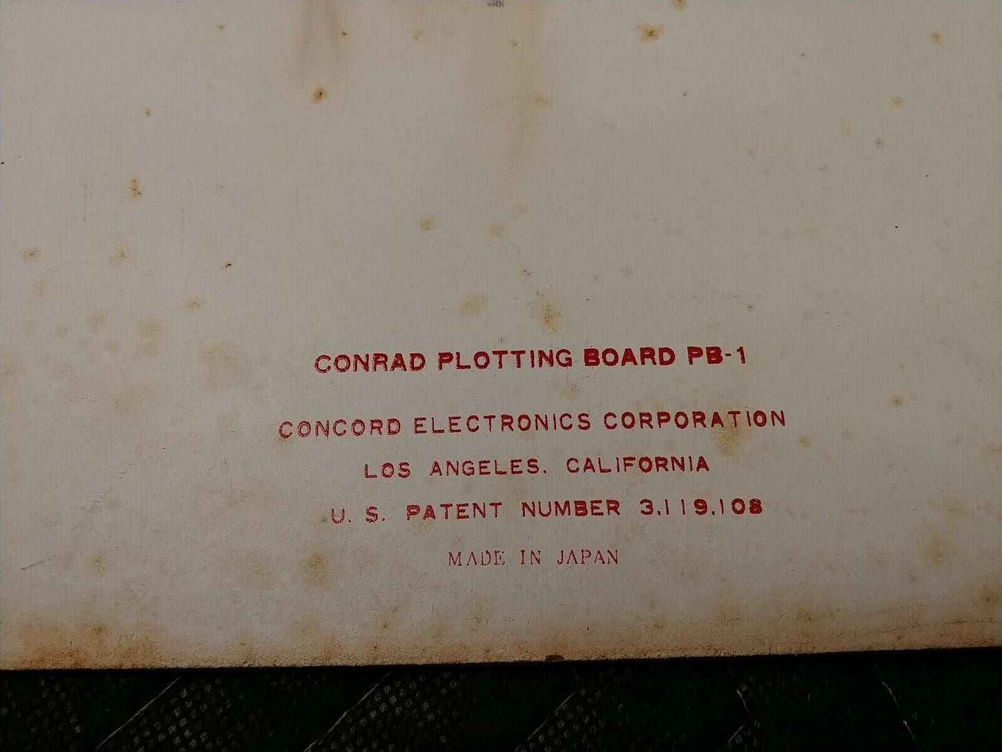 Concord Conrad Navigation Receive DF-1 with Bag, and Conrad Chart of LA