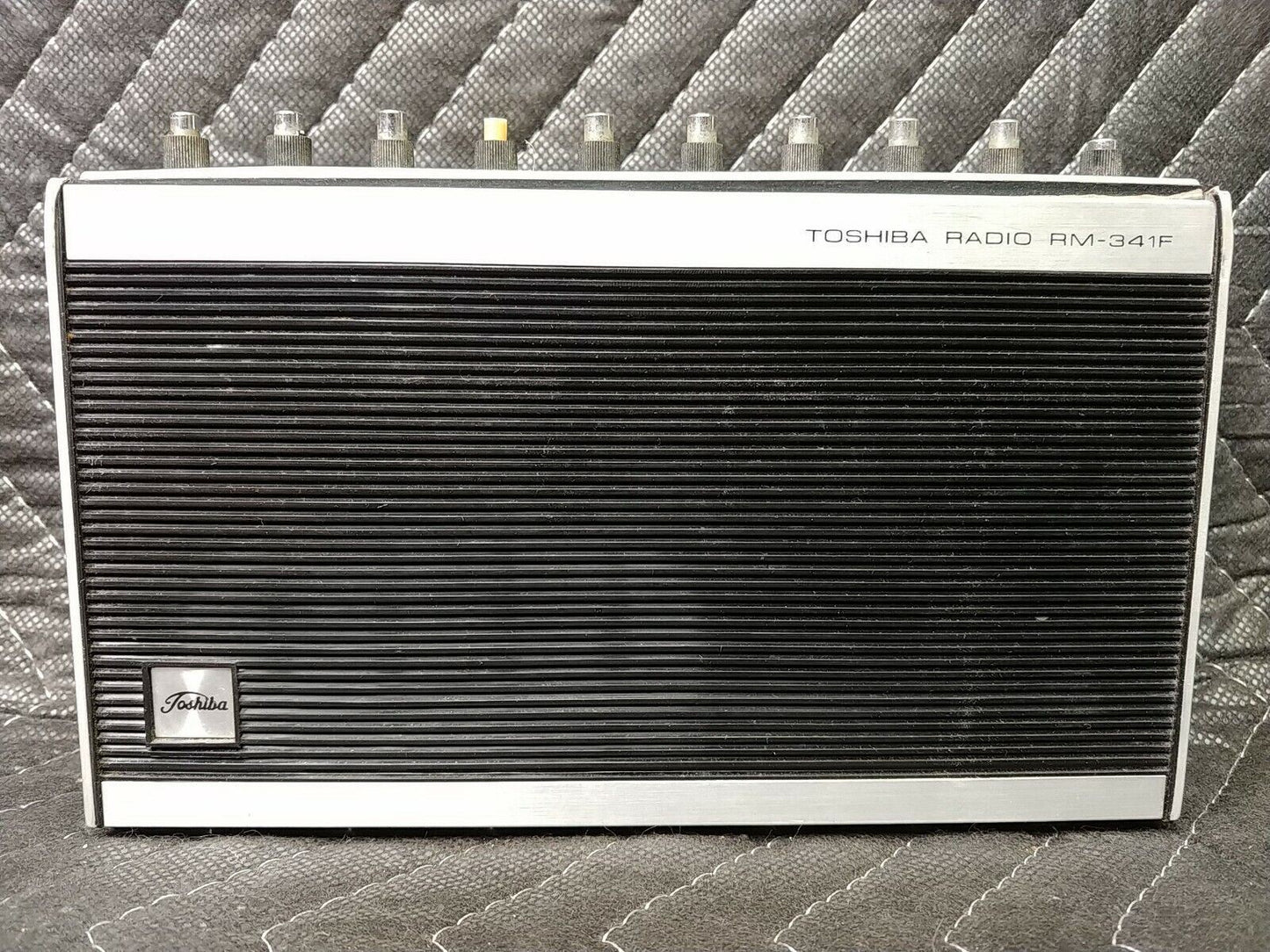 Toshiba FM/AM Transistor Radio RM-341F with Case