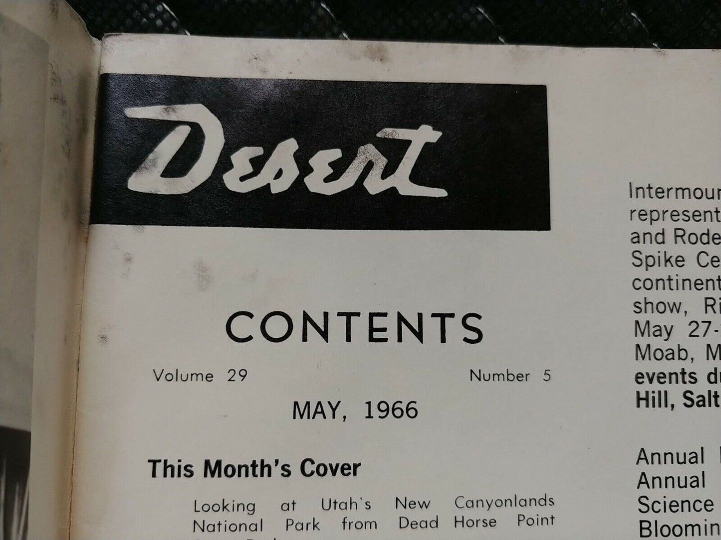 Vintage Desert Magazine May 1966