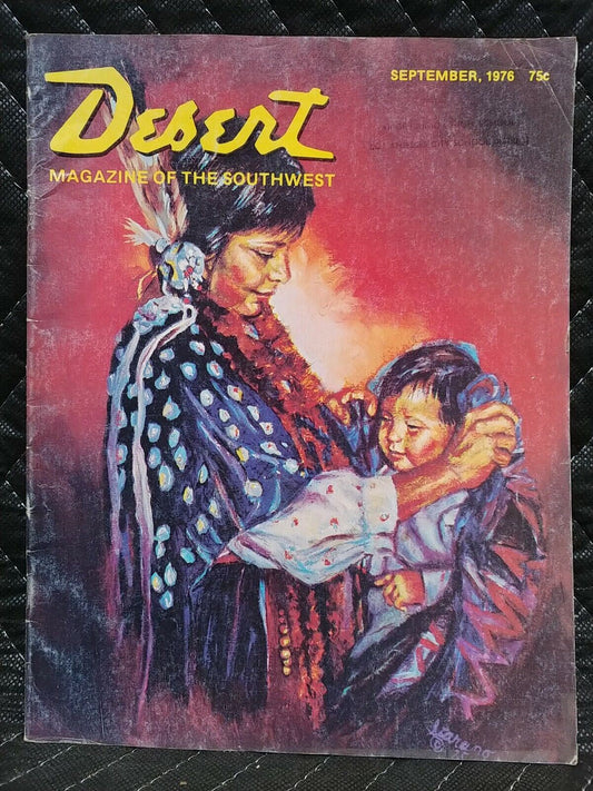 Vintage Desert Magazine September 1976 - Native American Children