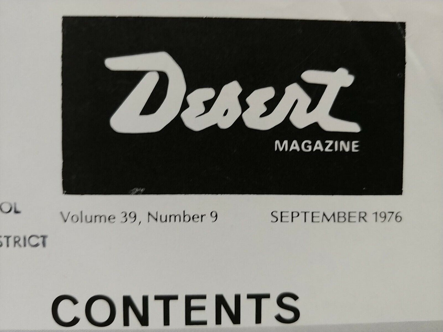 Vintage Desert Magazine September 1976 - Native American Children