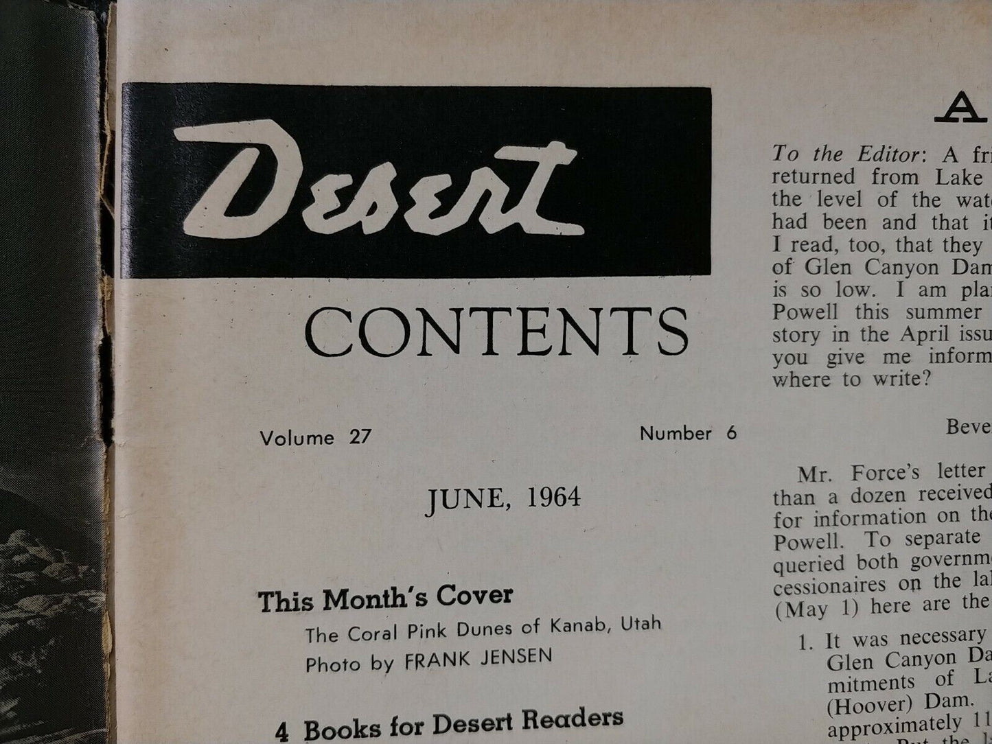 Vintage Desert Magazine June 1964