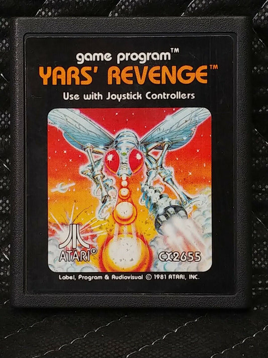 1981 Atari 2600 YARS' REVENGE Game Cartridge CX2655