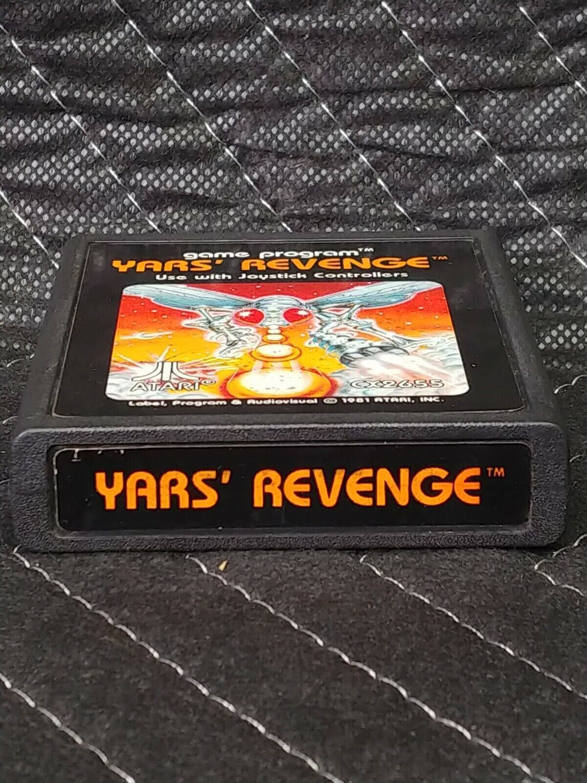 1981 Atari 2600 YARS' REVENGE Game Cartridge CX2655