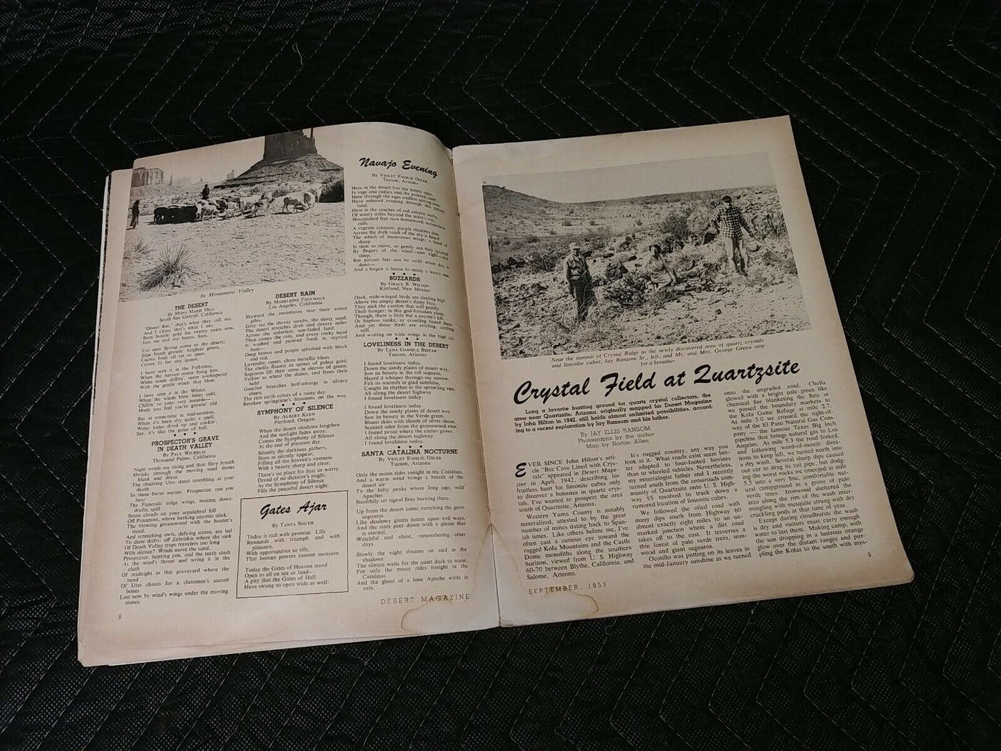 Vintage Desert Magazine September 1953