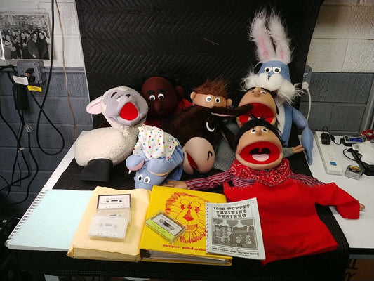 Lot of 8 Vintage Puppet Productions Puppets with Stories and Instructions