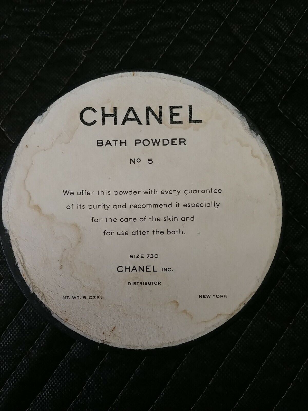 Vintage Chanel No. 5 Bath Powder 8 Oz Size 730 