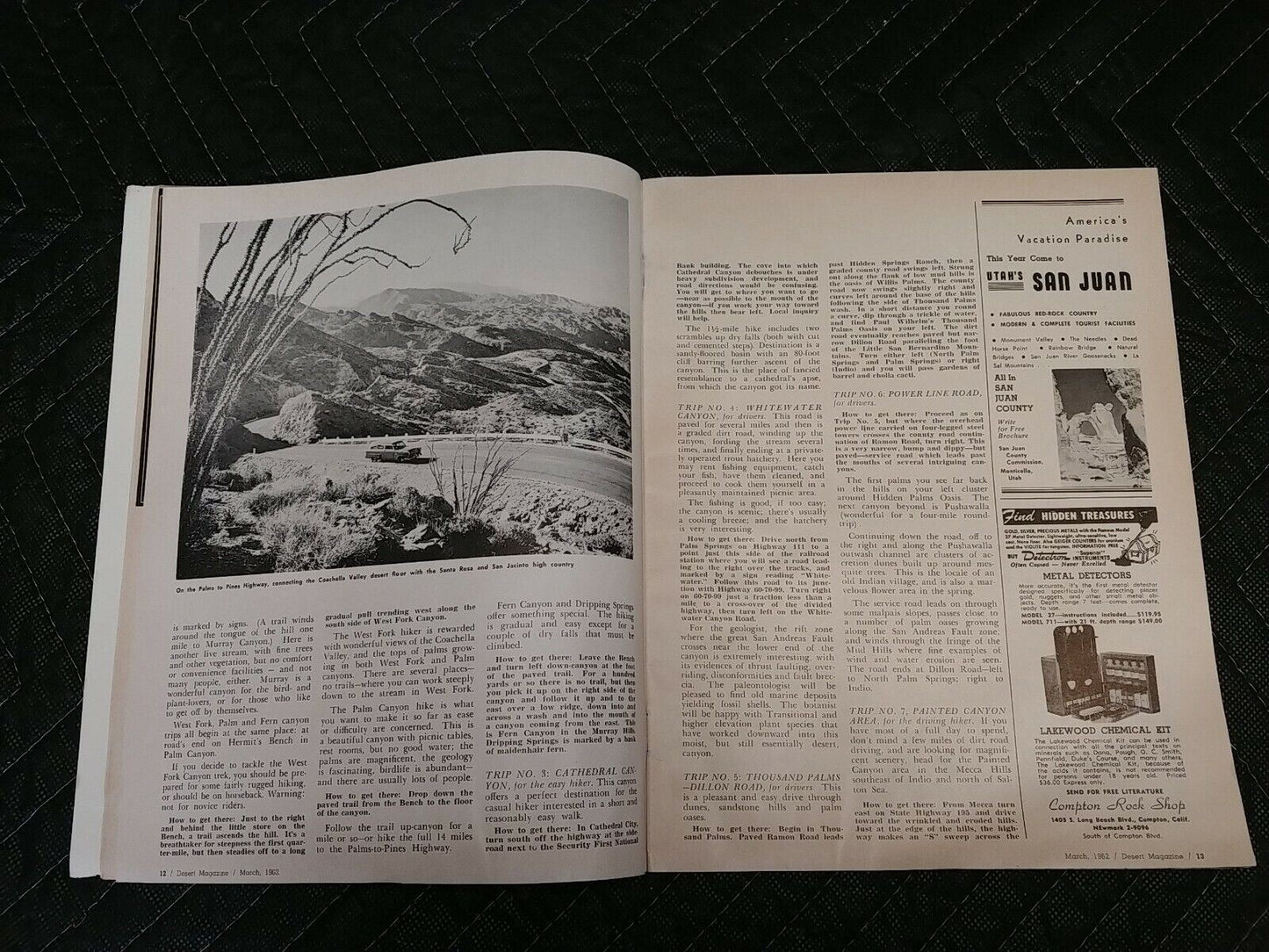 Vintage Desert Magazine March 1962