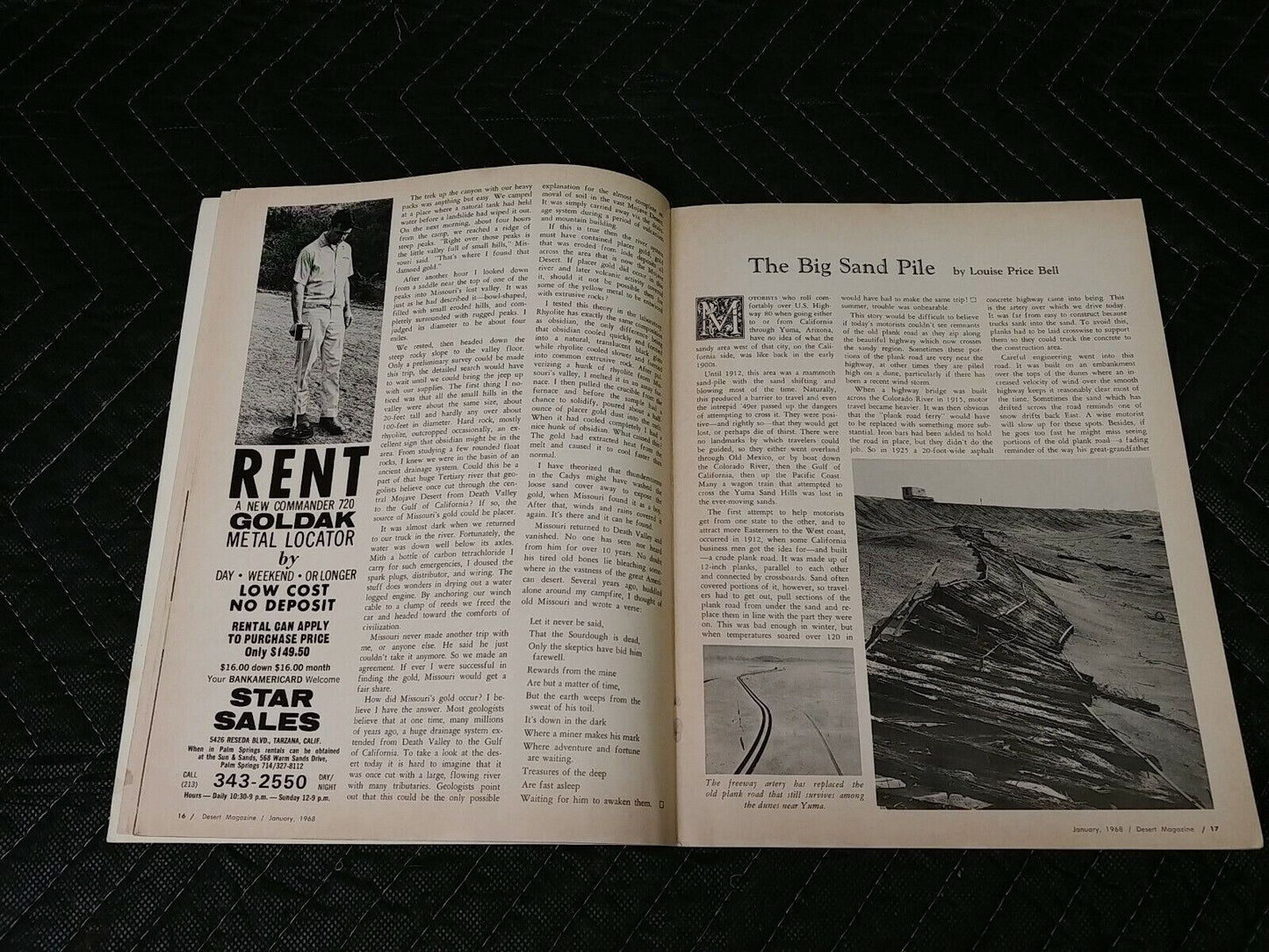 Vintage Desert Magazine January 1968