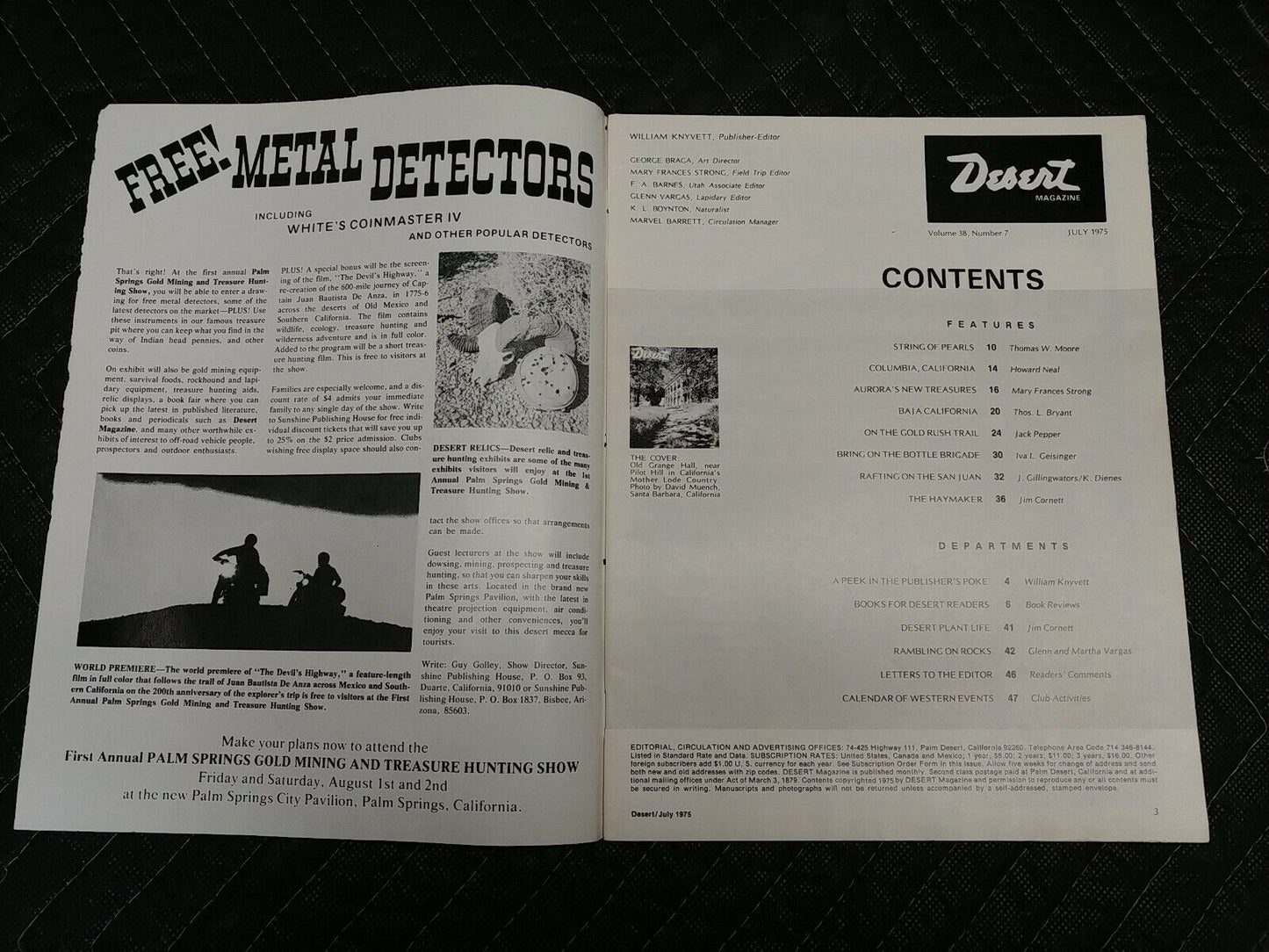 Vintage Desert Magazine July 1975