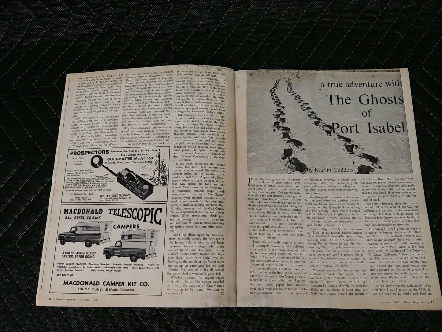 Vintage Desert Magazine November 1966