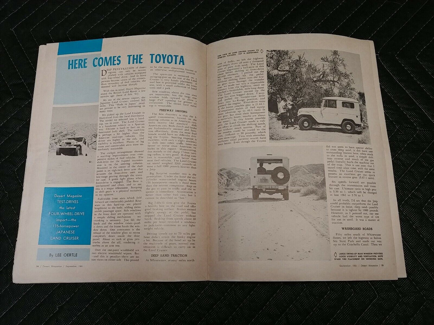 Vintage Desert Magazine September 1961