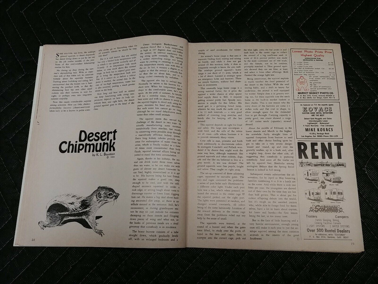 Vintage Desert Magazine April 1969