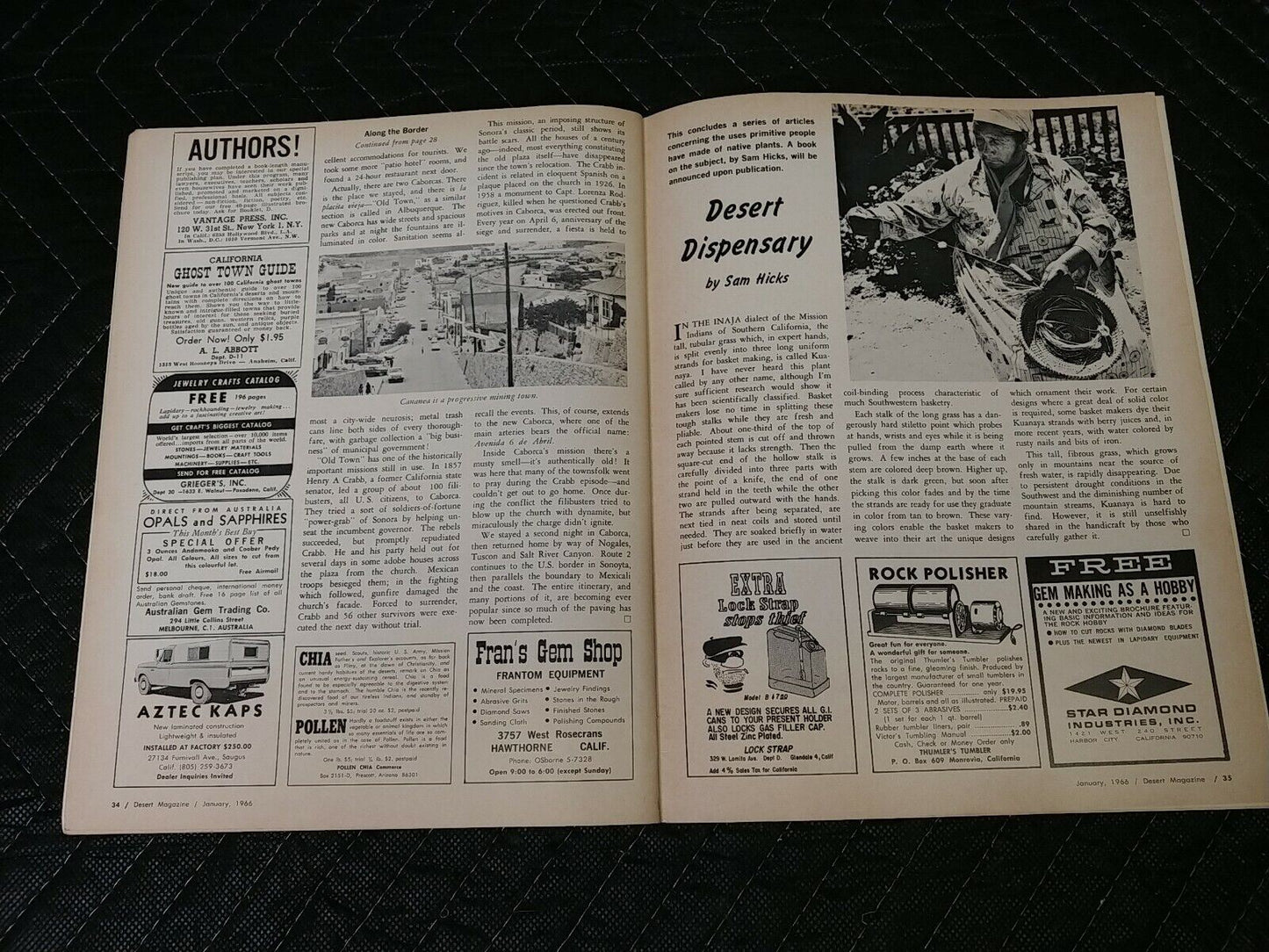 Vintage Desert Magazine January 1966