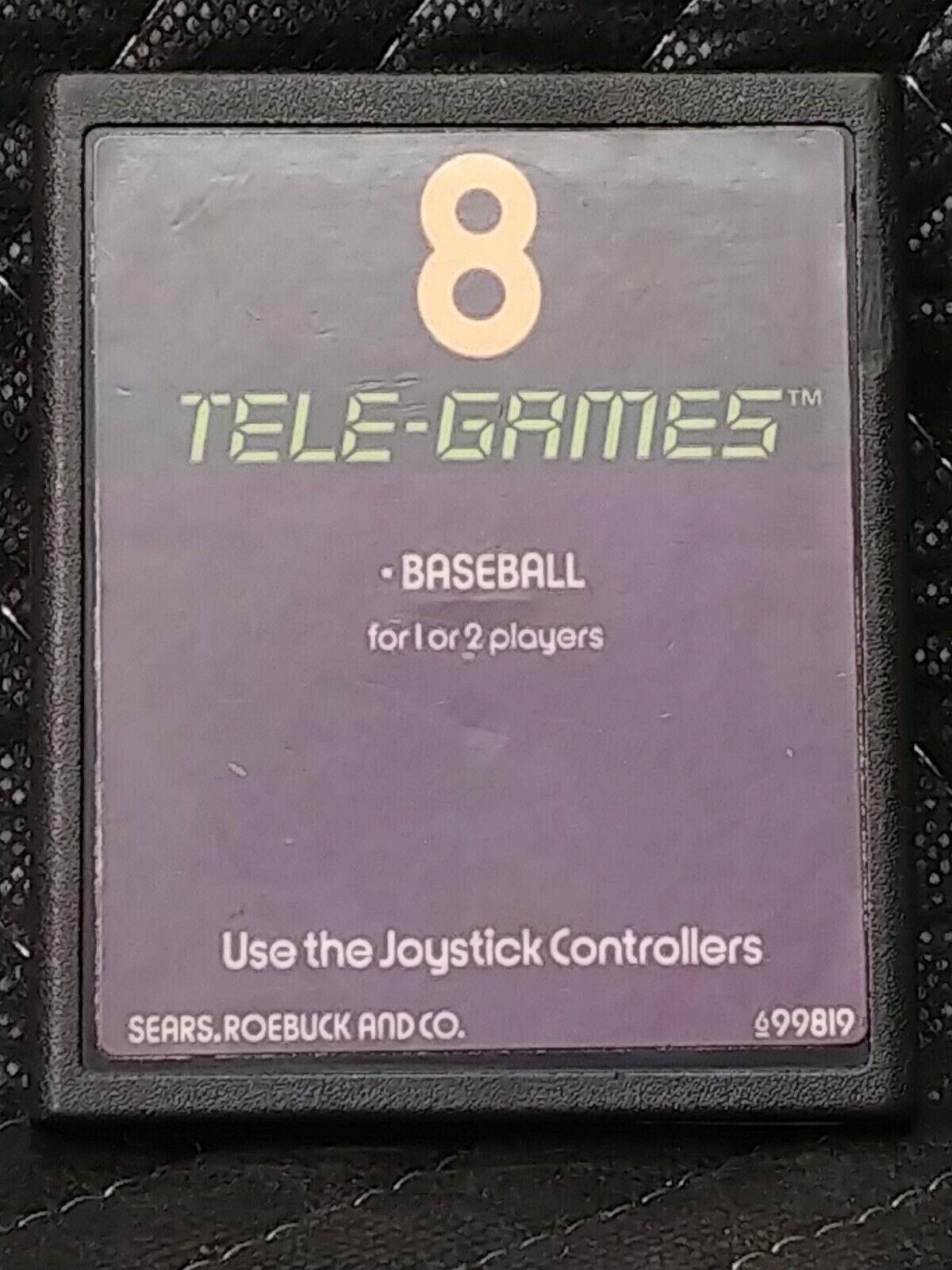 Atari 2600 Sears Tele-Games 8 Baseball CARTRIDGE ONLY