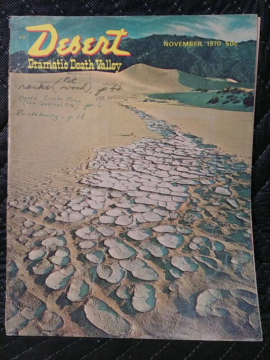 Vintage Desert Magazine November 1970