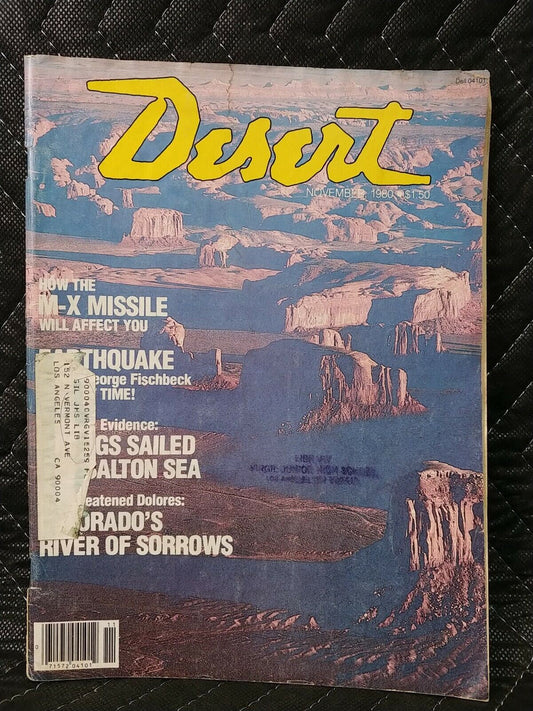 Vintage Desert Magazine November 1980