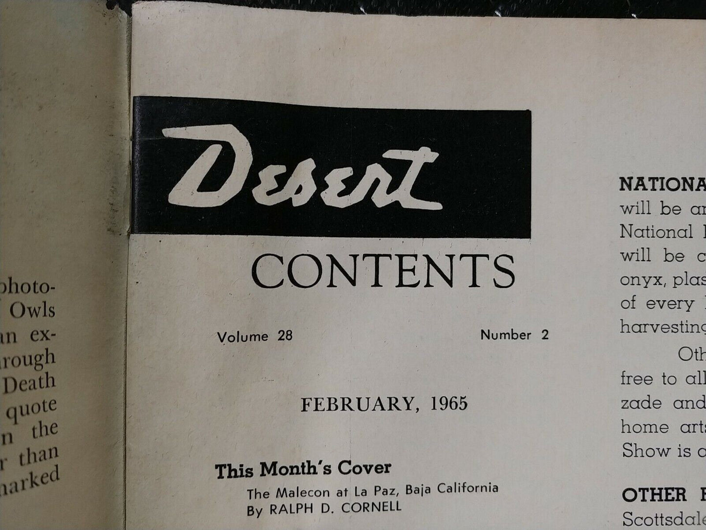 Vintage Desert Magazine February 1965