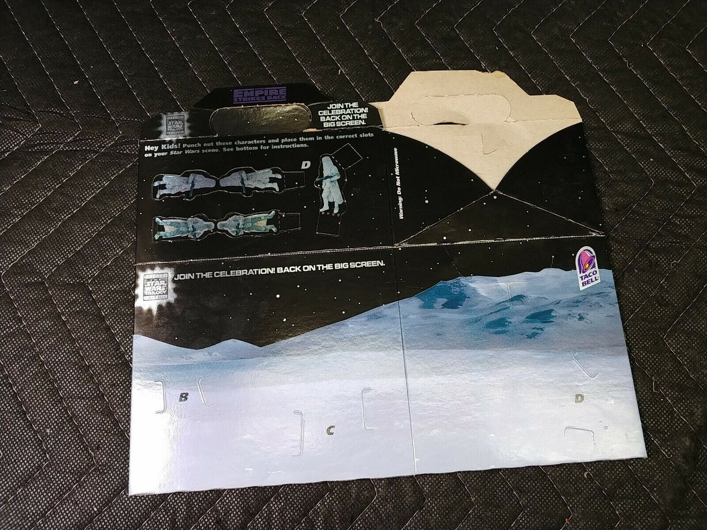 Taco Bell Star Wars The Empire Strikes Back 1997 Kids Meal Box