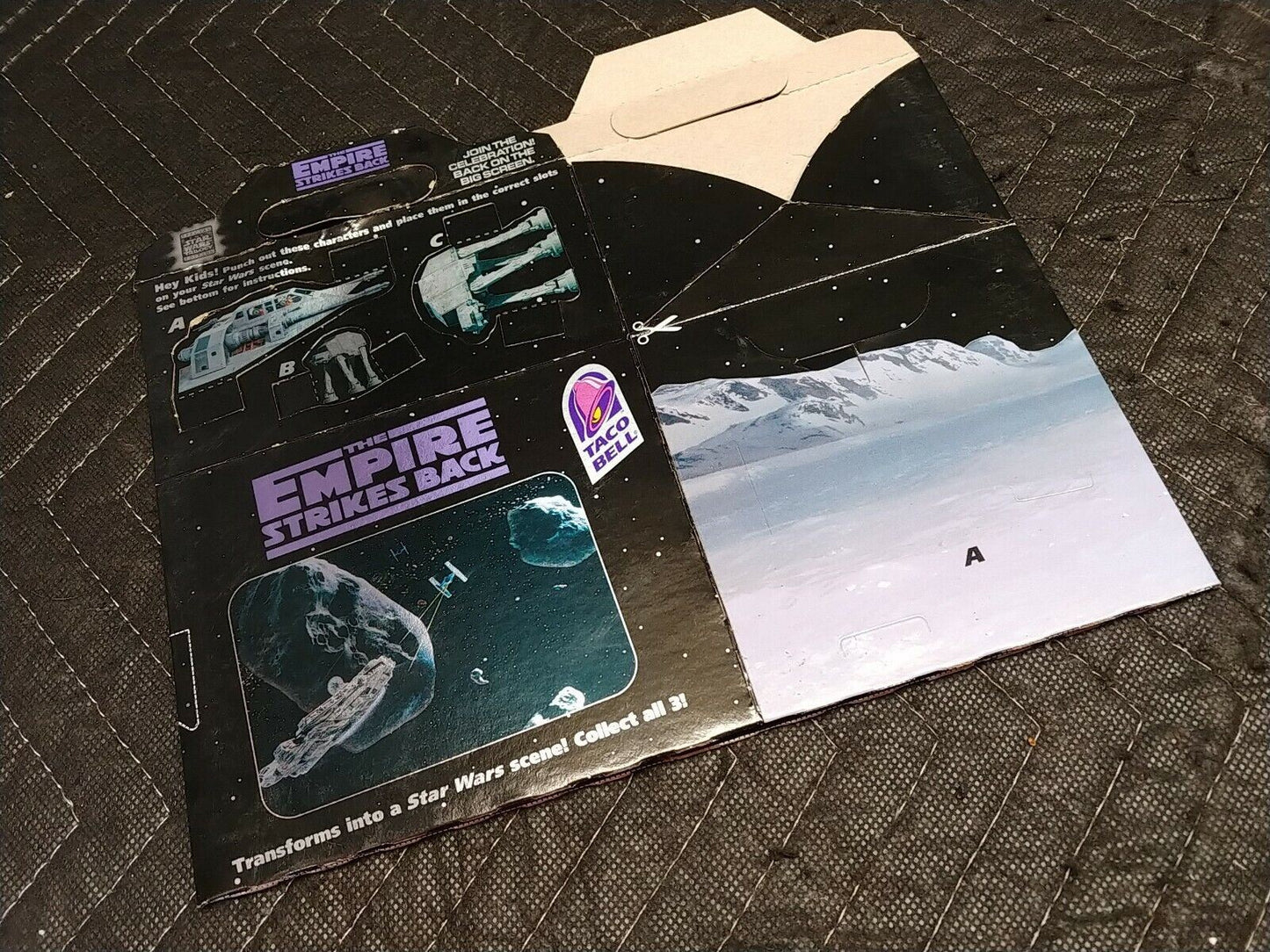 Taco Bell Star Wars The Empire Strikes Back 1997 Kids Meal Box