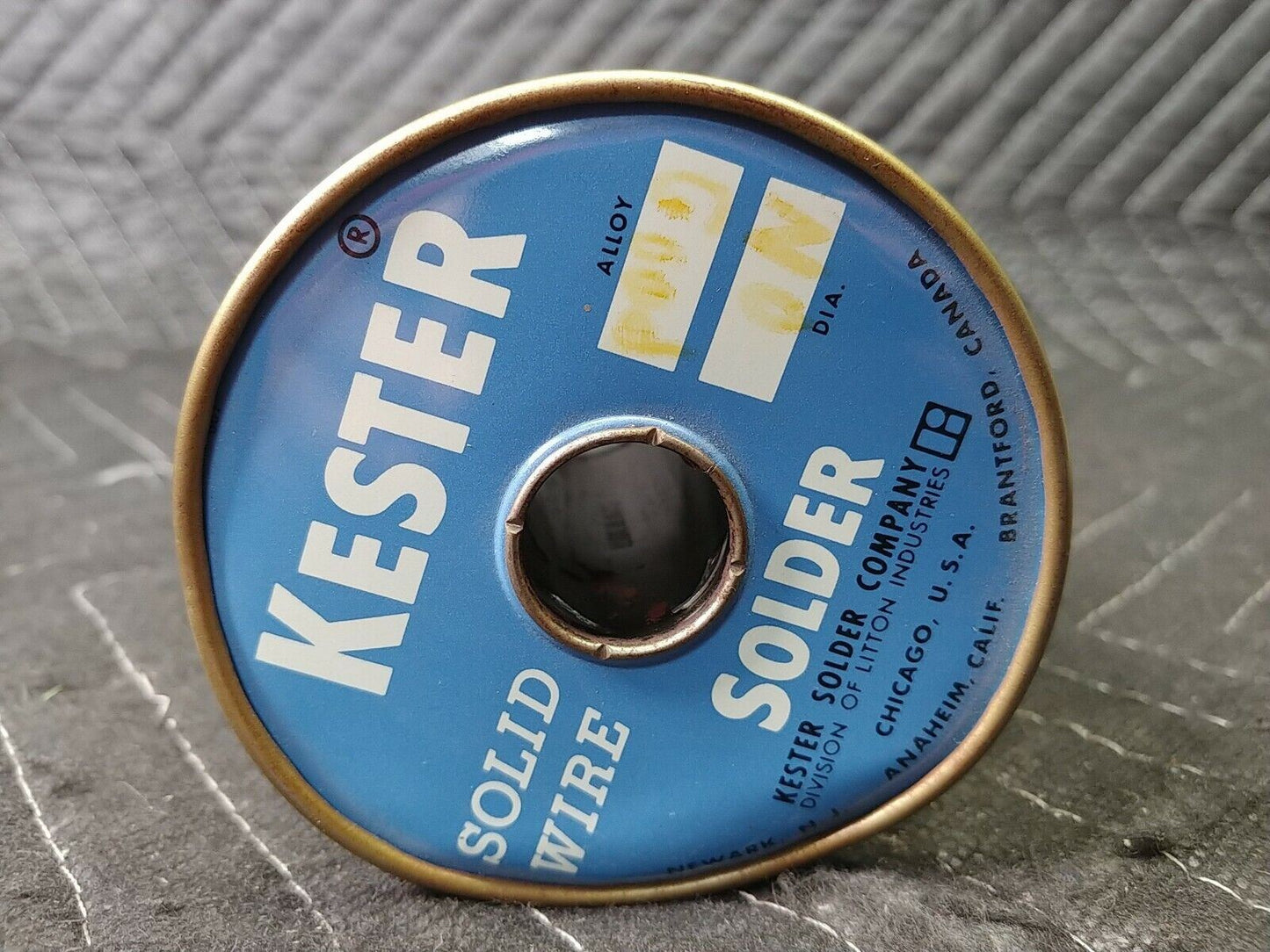 KESTER SOLID WIRE SOLDER QQS 571 WS ALLOY SN50 .031 DIAMETER 50% SPOOL