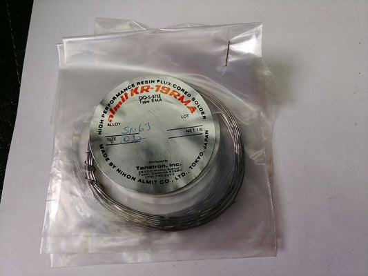 Almit KR-19 RMA Alloy SN63 .032 1.2oz High Performance Resin Flux Cored Solder